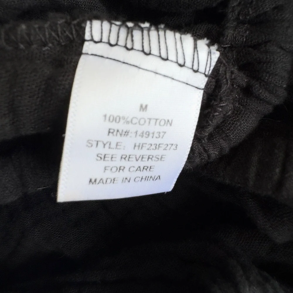 HYFVE Black Women's Cotton Jumpsuit Size Medium - Picture 7 of 7
